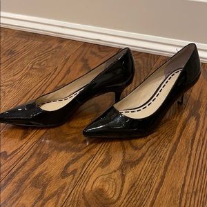 Black high hill shoes